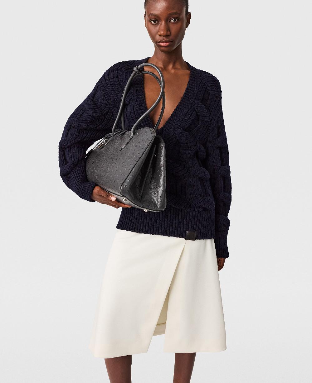 Stella Tailored Satin Midi Skirt