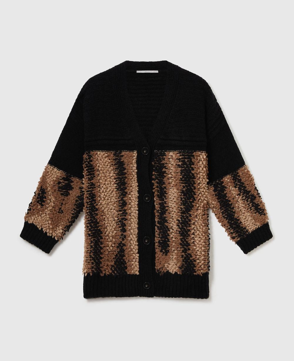 stella Textured V-Neck Cardigan