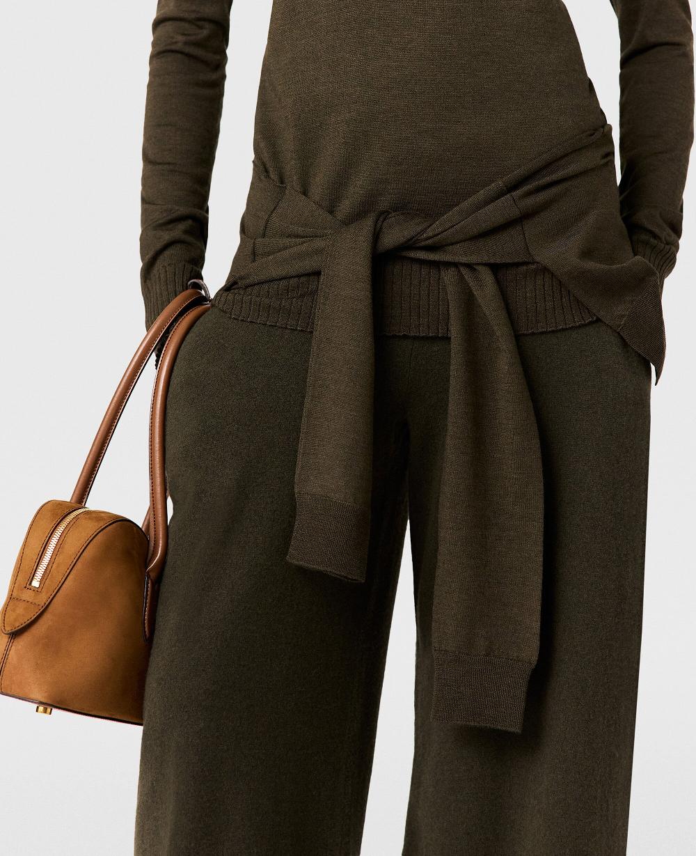 Stella Tie-Front Crewneck Sweater