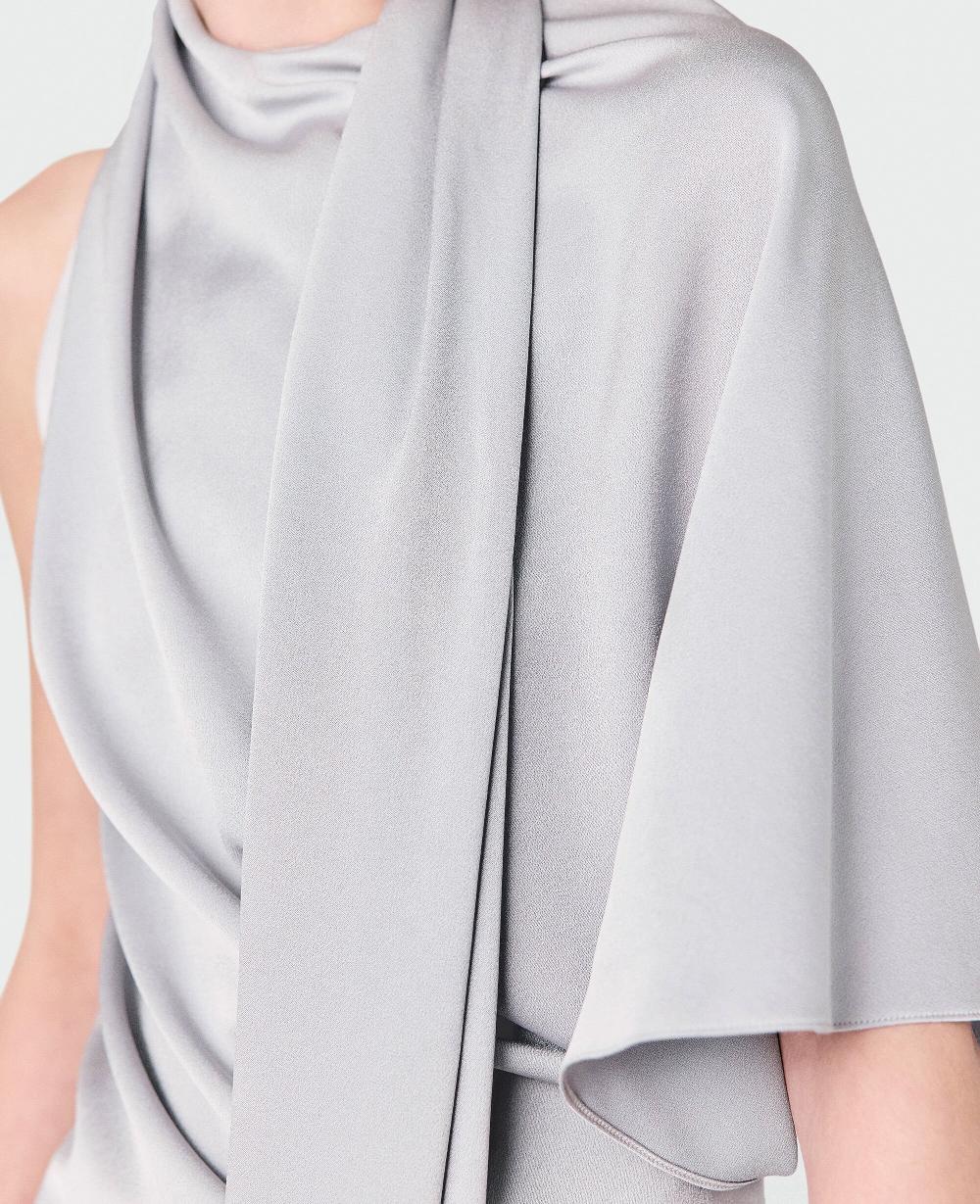 Stella Tie Neck Asymmetric Top