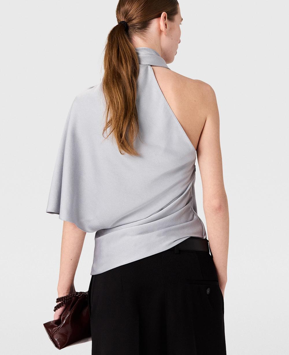 Stella Tie Neck Asymmetric Top