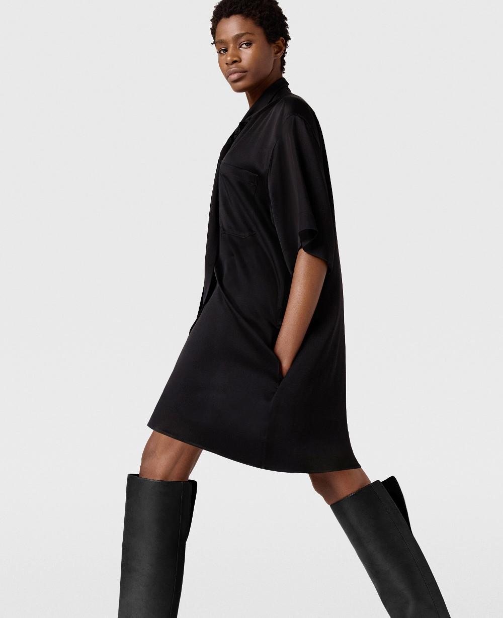 Stella Tie Neck Mini Dress