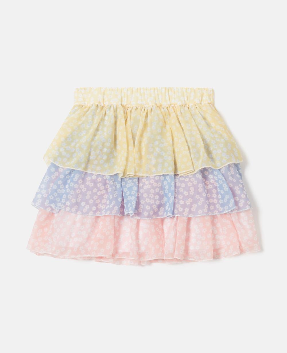 stella Tiered Chiffon Skirt