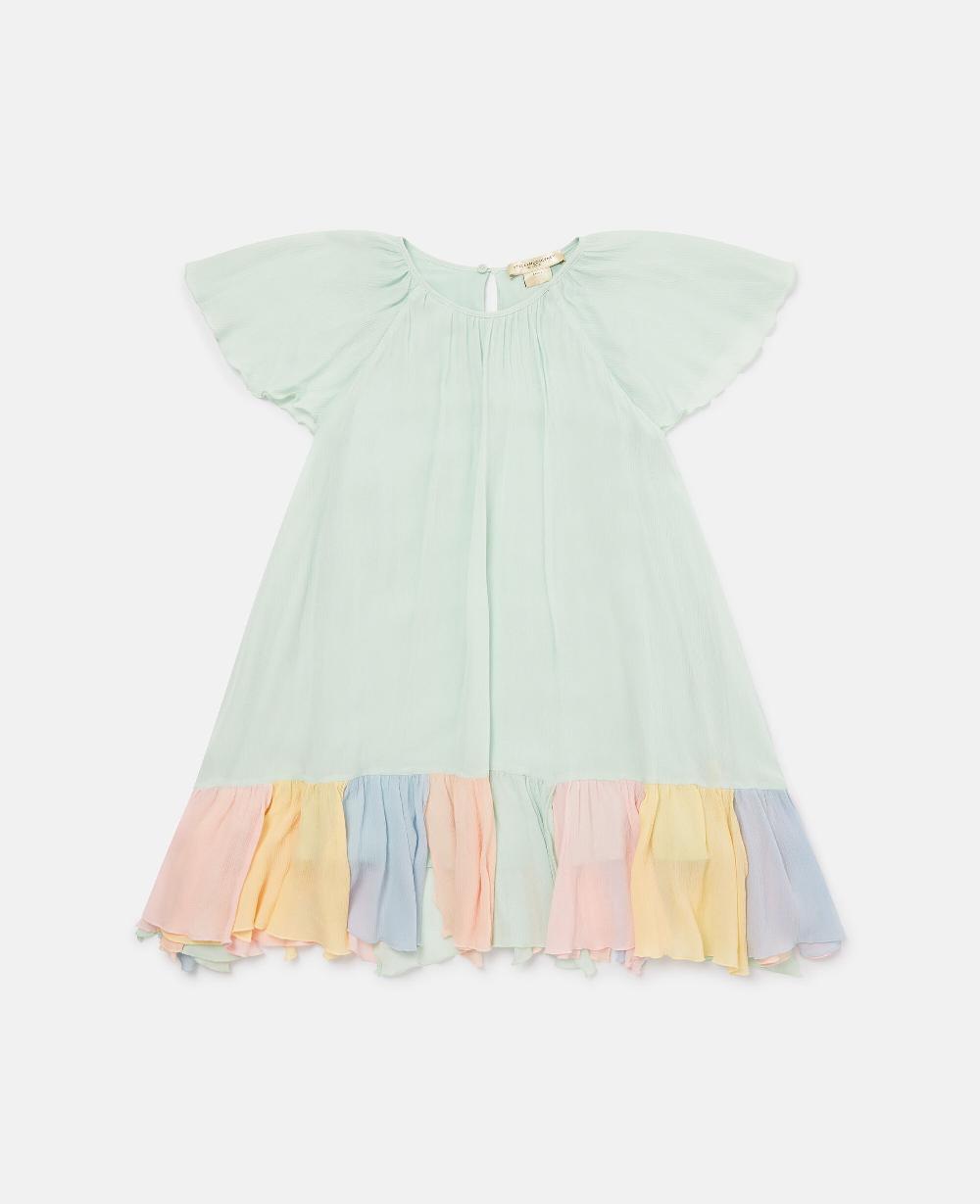 stella Tiered Contrast Hem Dress