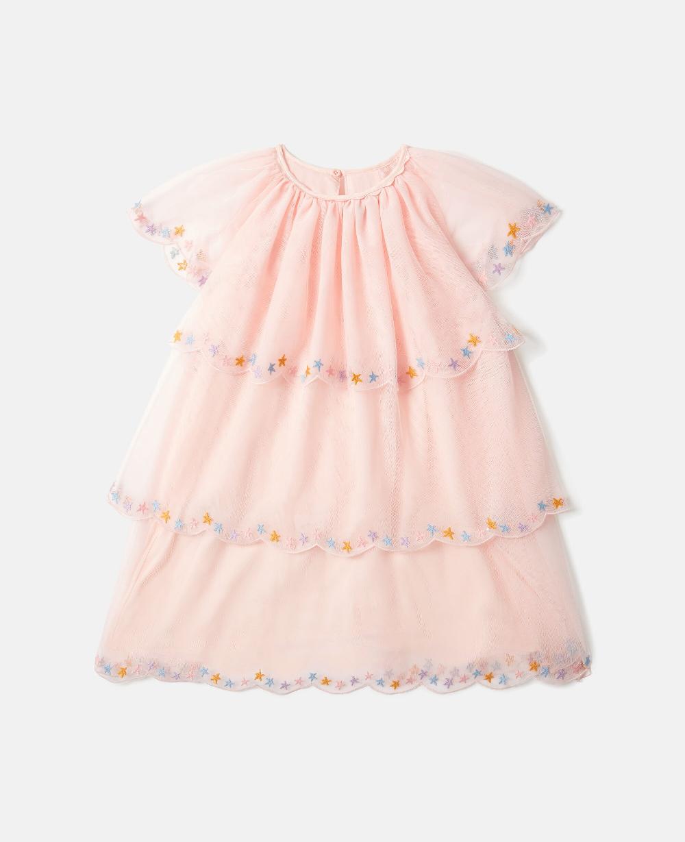 stella Tiered Tulle Ruffle Dress
