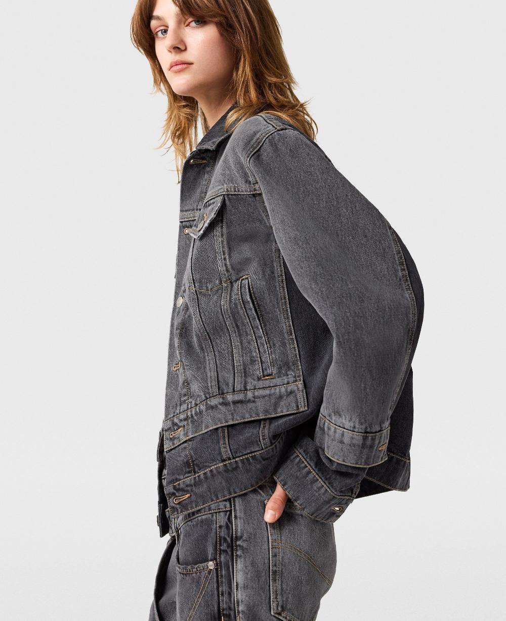 Stella Tonal Paneled Denim Jacket