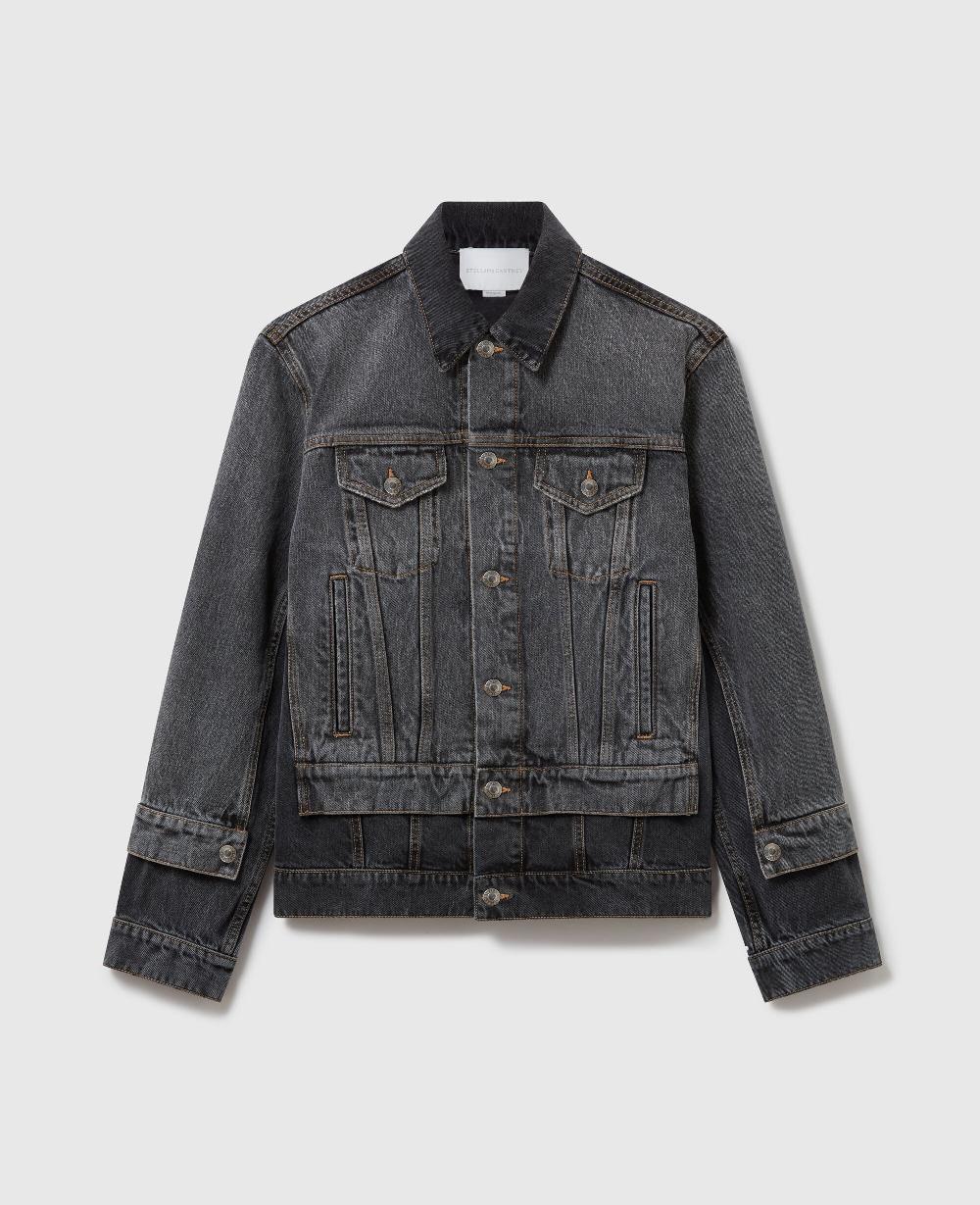 stella Tonal Paneled Denim Jacket