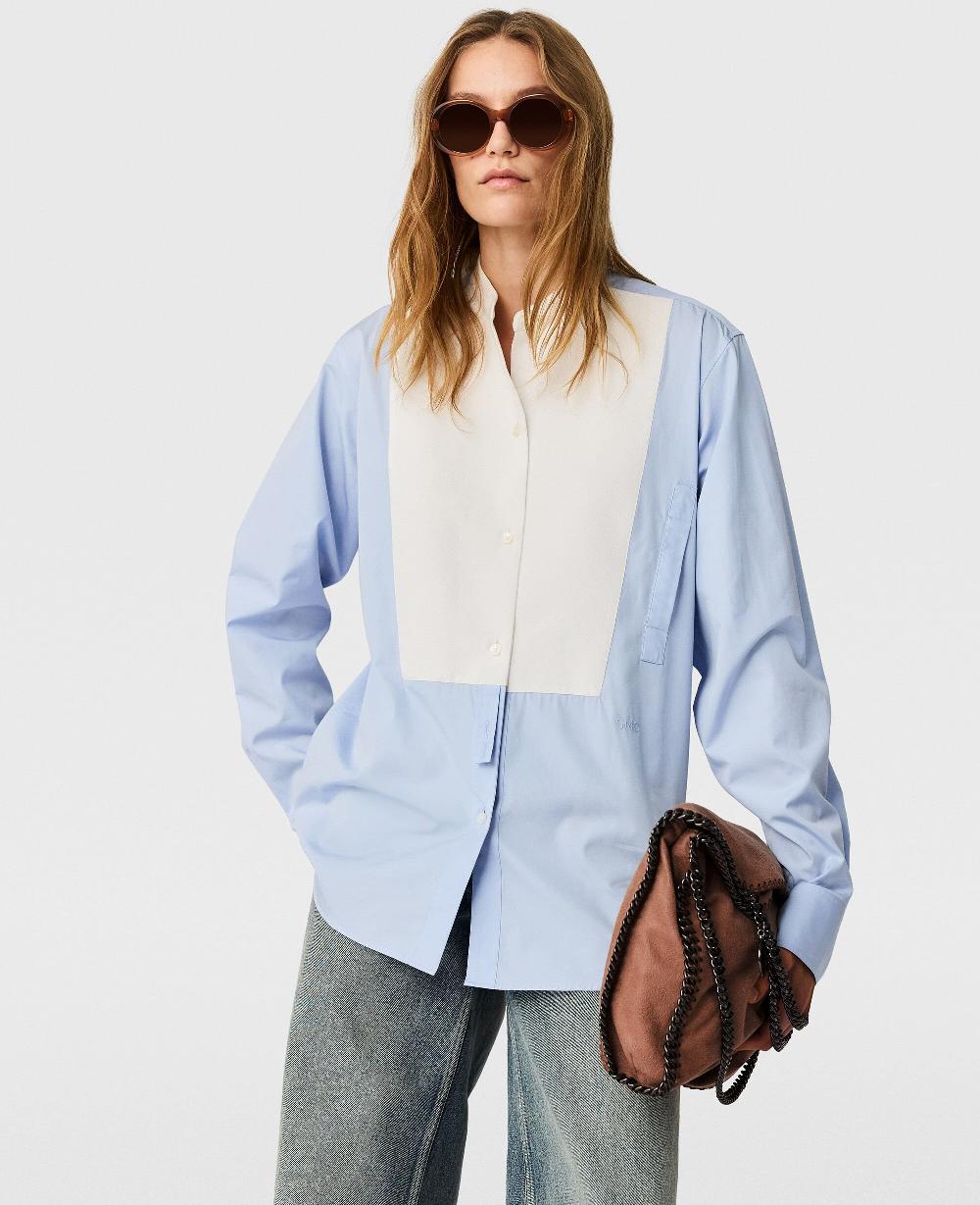 Stella Tuxedo Bib Poplin Shirt