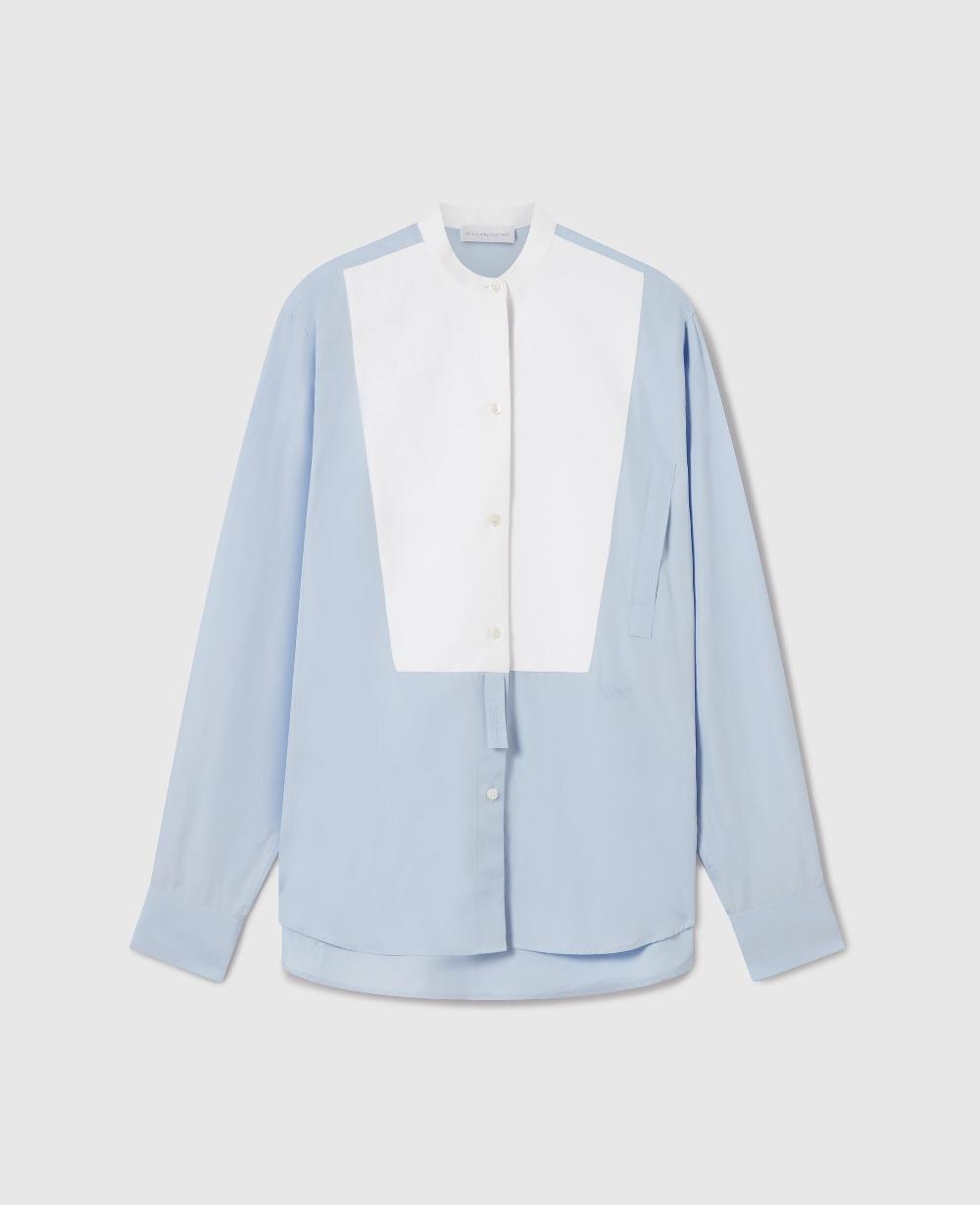 stella Tuxedo Bib Poplin Shirt