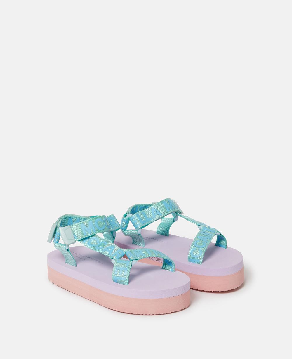 Stella Two-Tone Platform Sandals