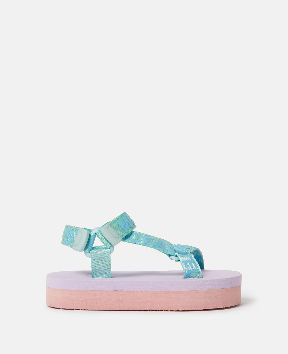 stella Two-Tone Platform Sandals