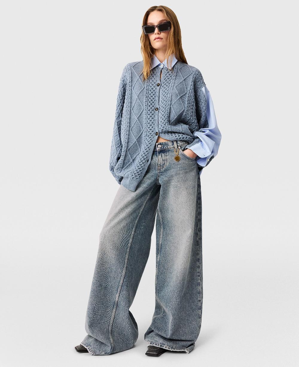 Stella Vintage Wash Wide-Leg Jeans