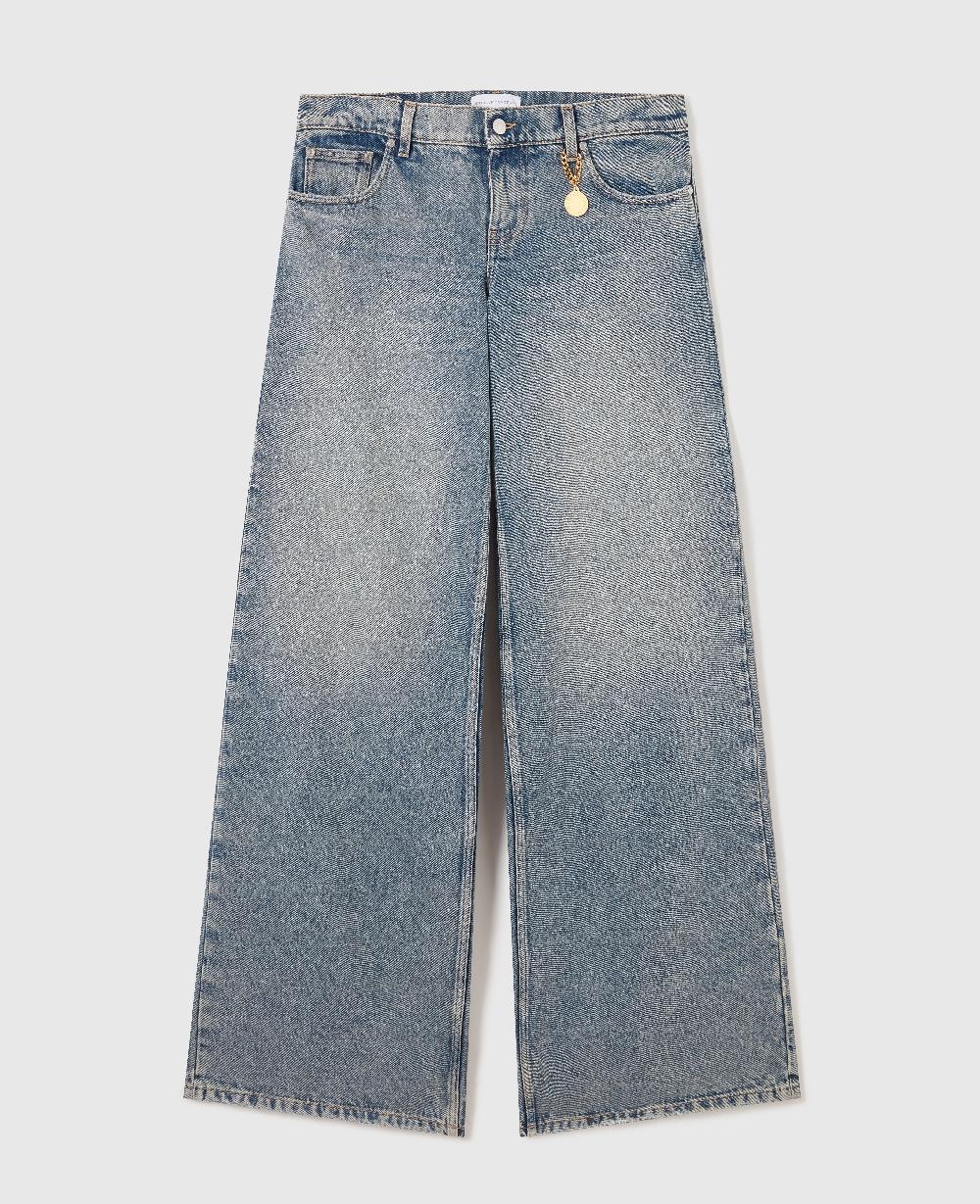 stella Vintage Wash Wide-Leg Jeans