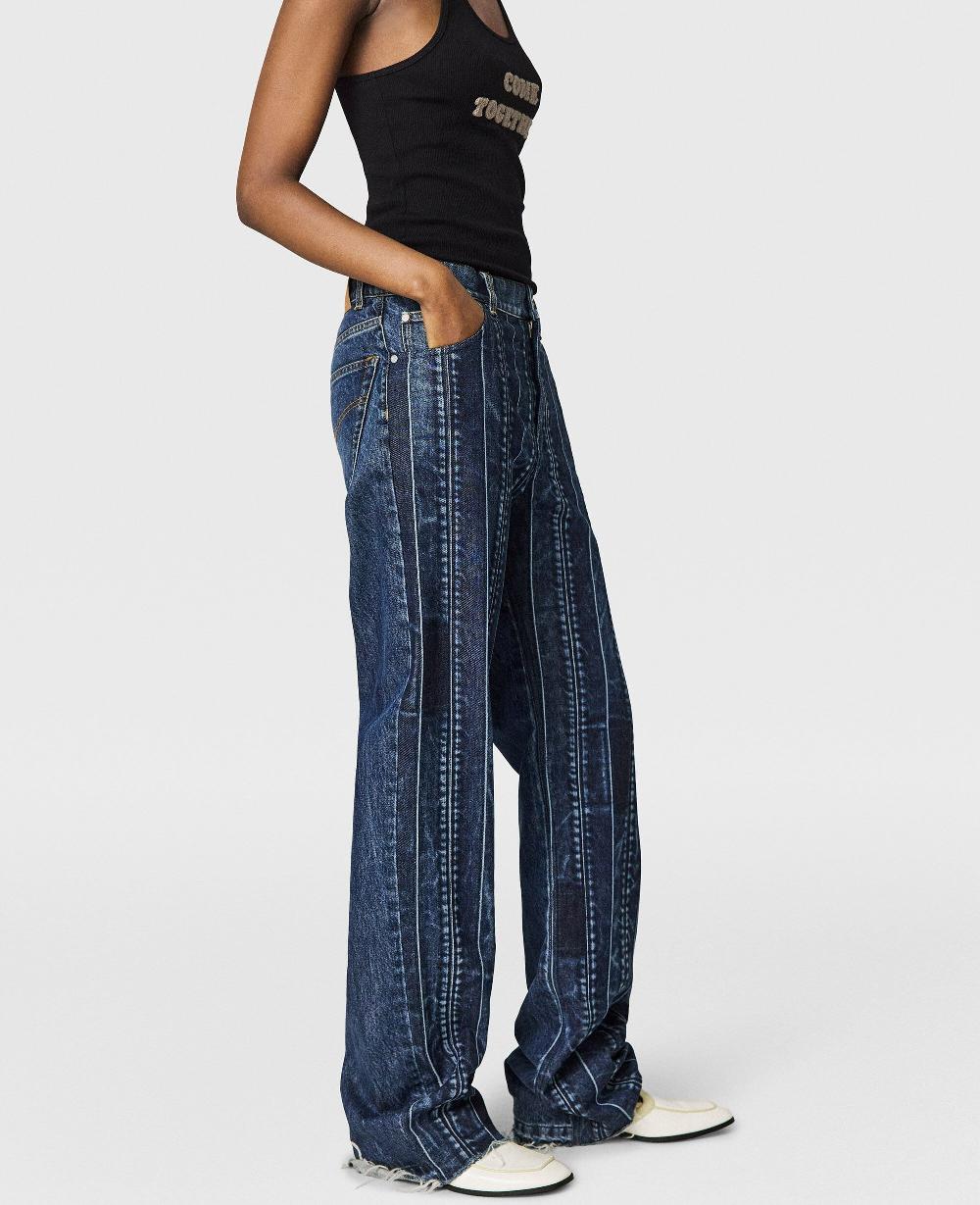 Stella Waistband Panelled Straight Jeans