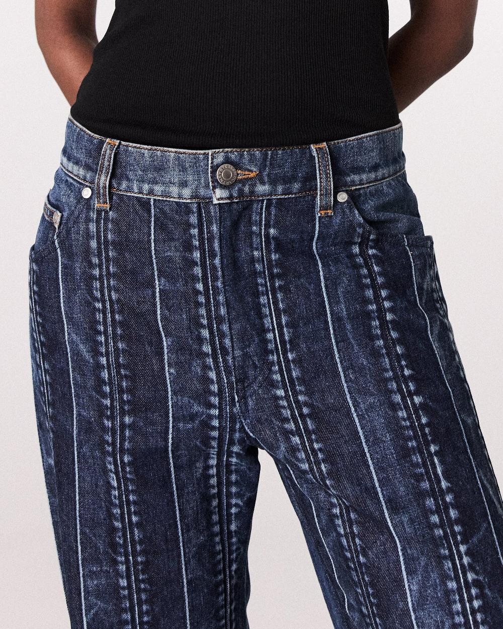 Stella Waistband Panelled Straight Jeans