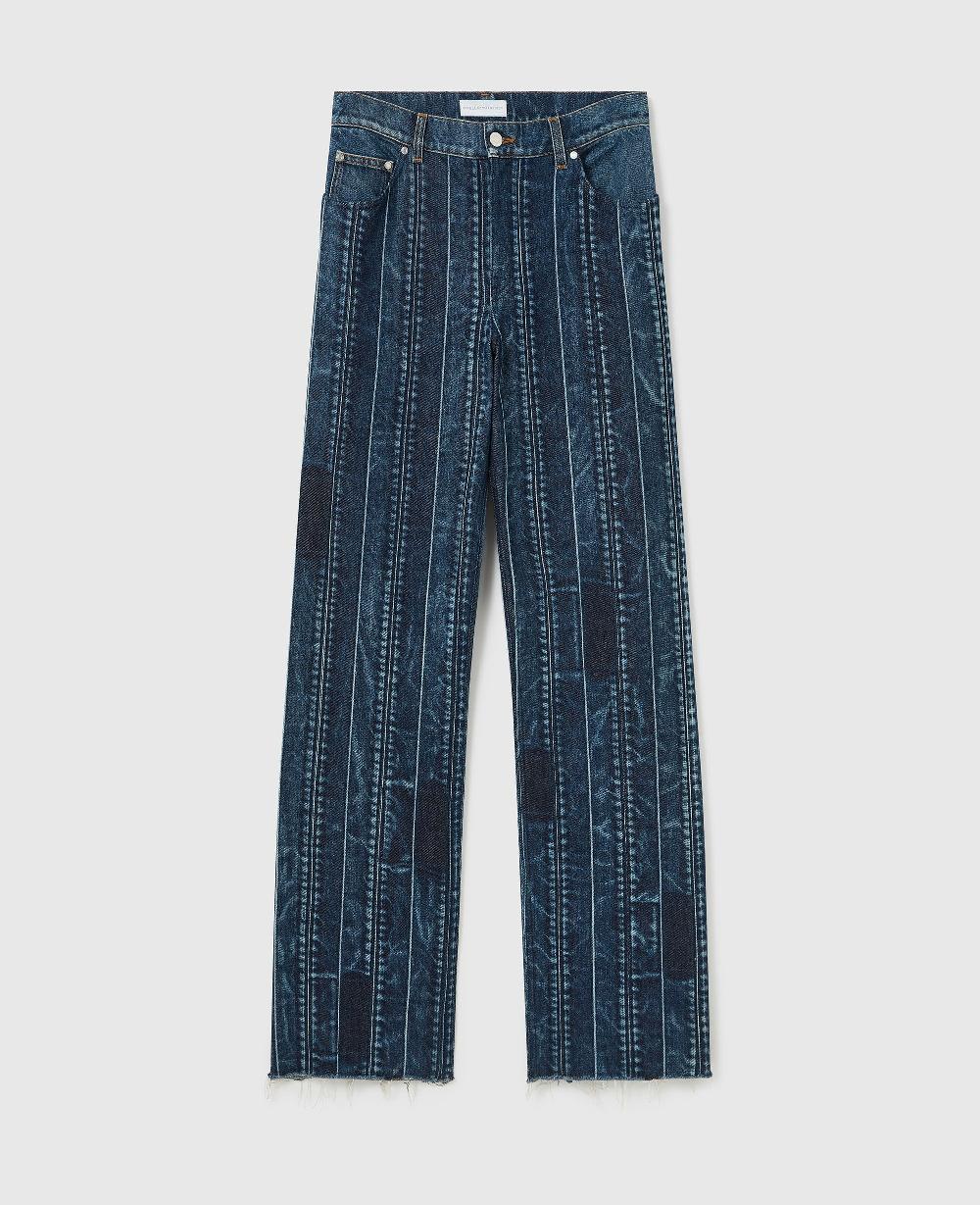 stella Waistband Panelled Straight Jeans