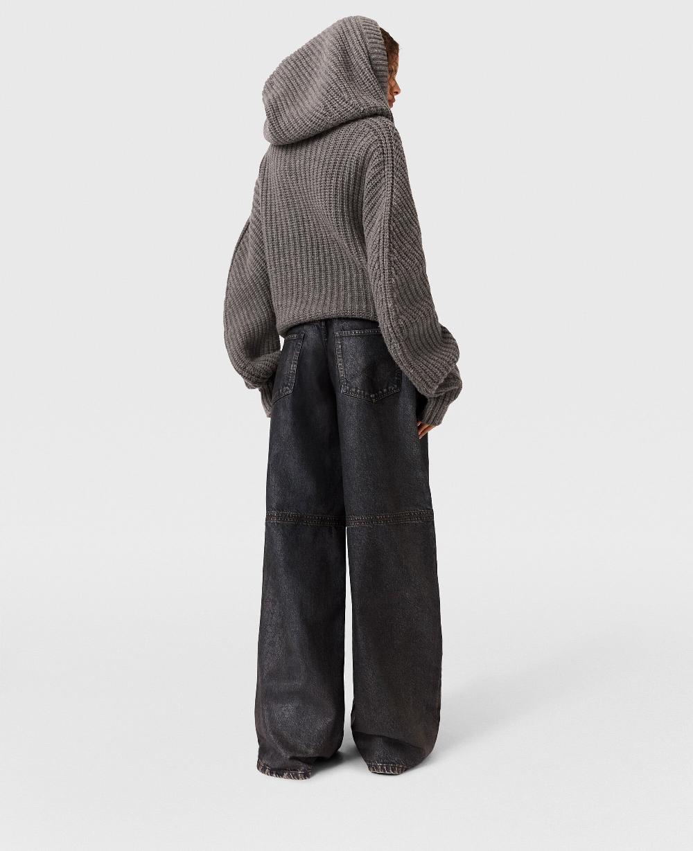 Stella Waxed-Finish Straight-Leg Denim Jeans