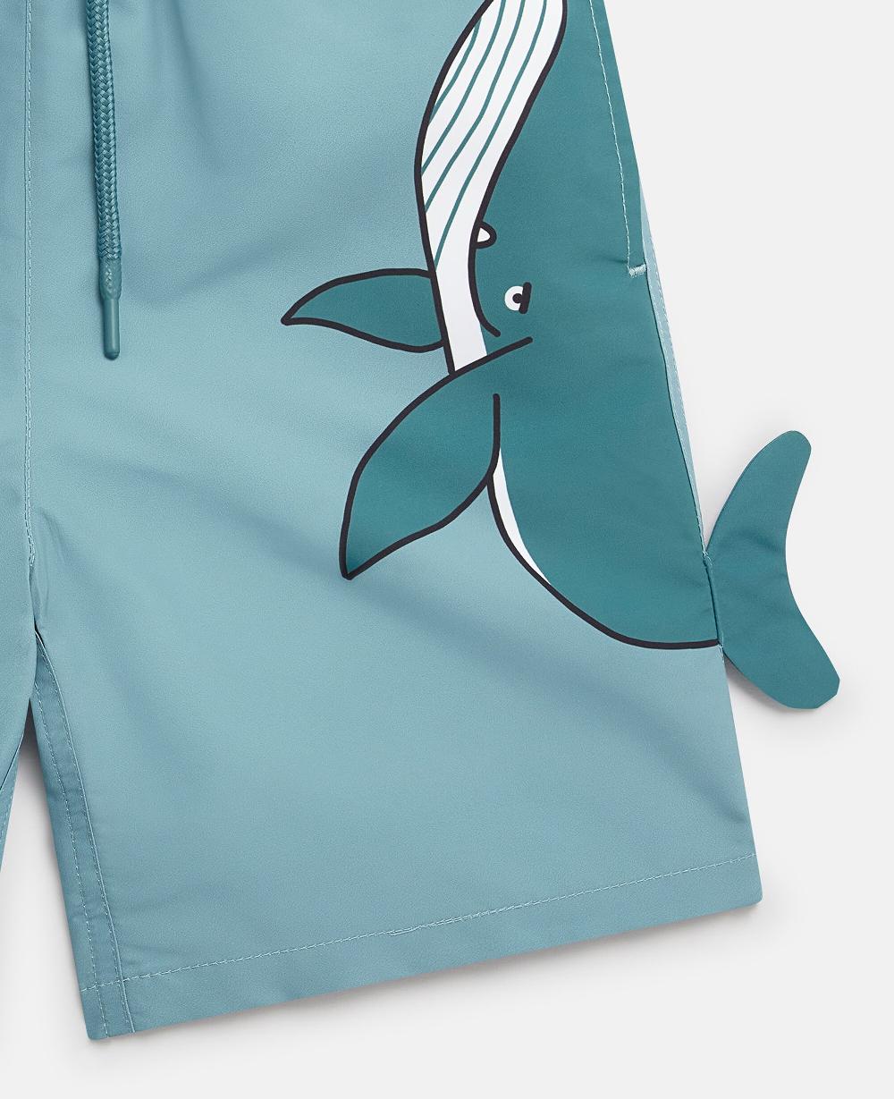 Stella Whale Graphic Swim Shorts