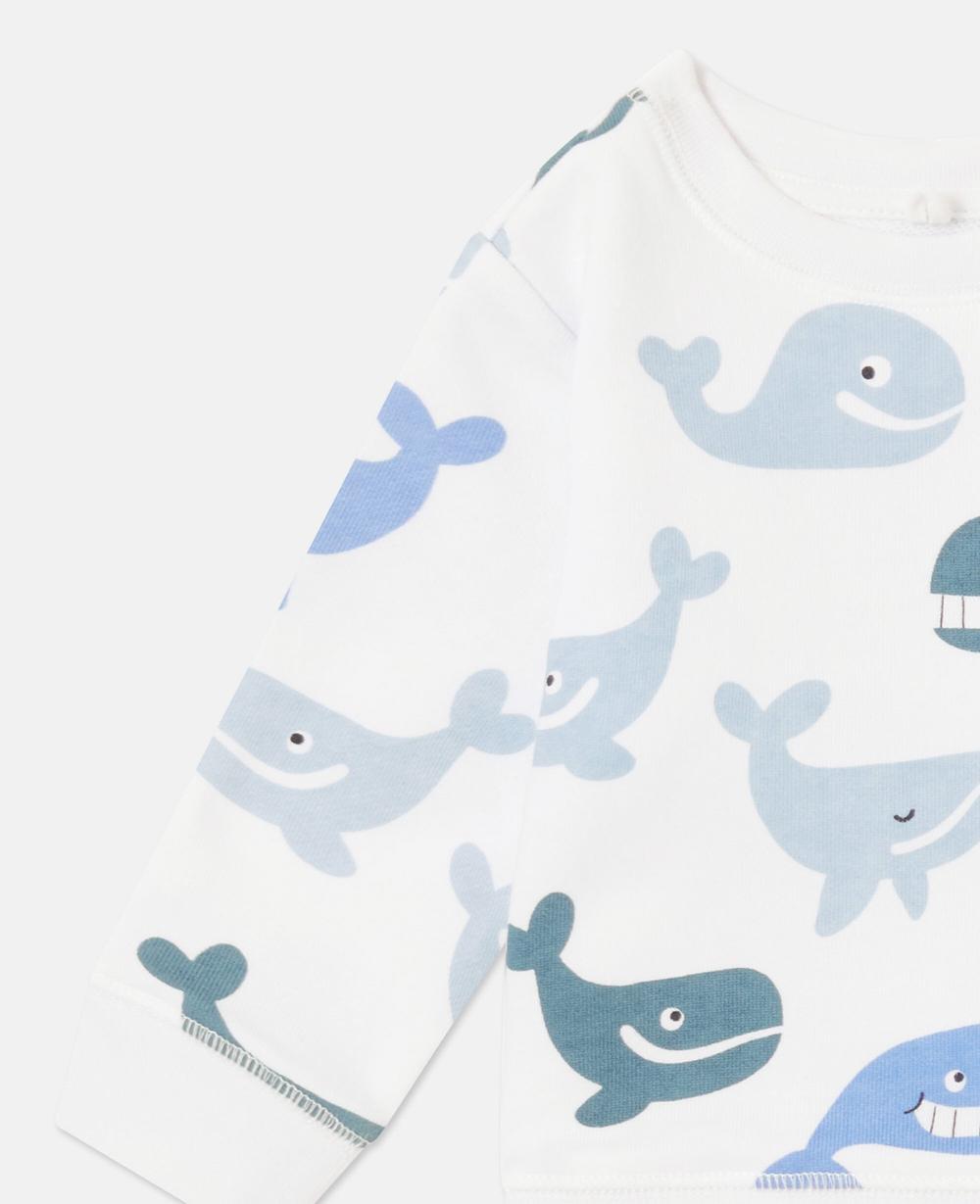 Stella Whale Print Jersey Top And Shorts Set