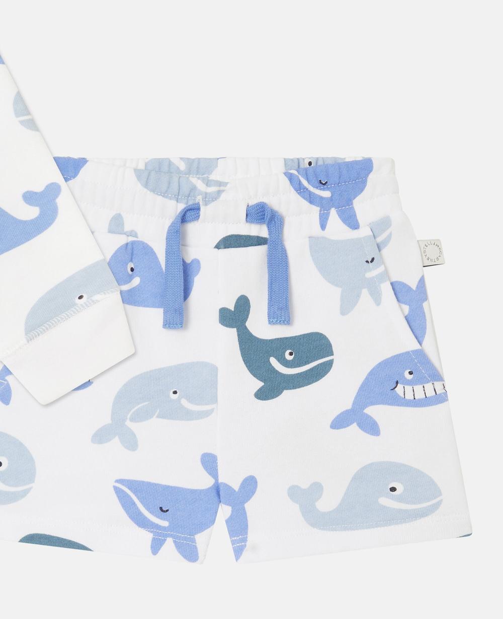 Stella Whale Print Jersey Top And Shorts Set