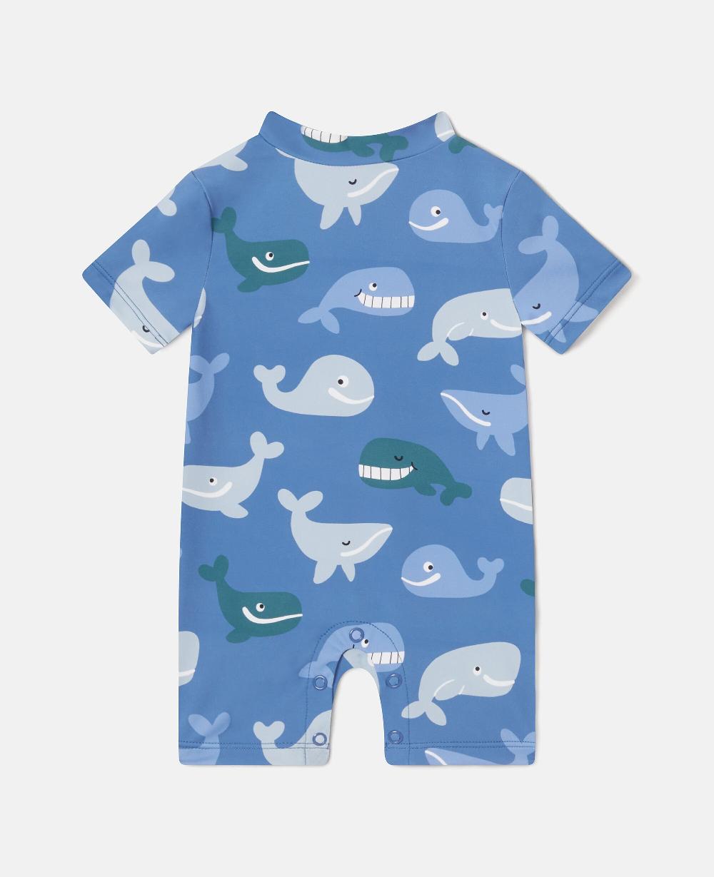stella Whale Print Shortie Swimsuit