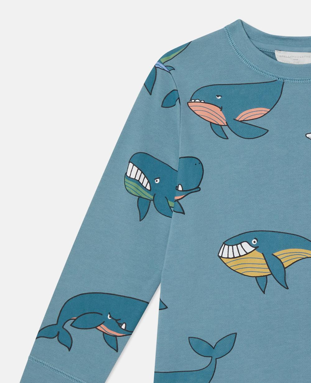 Stella Whale Print Sweatshirt And Sweatpants Set