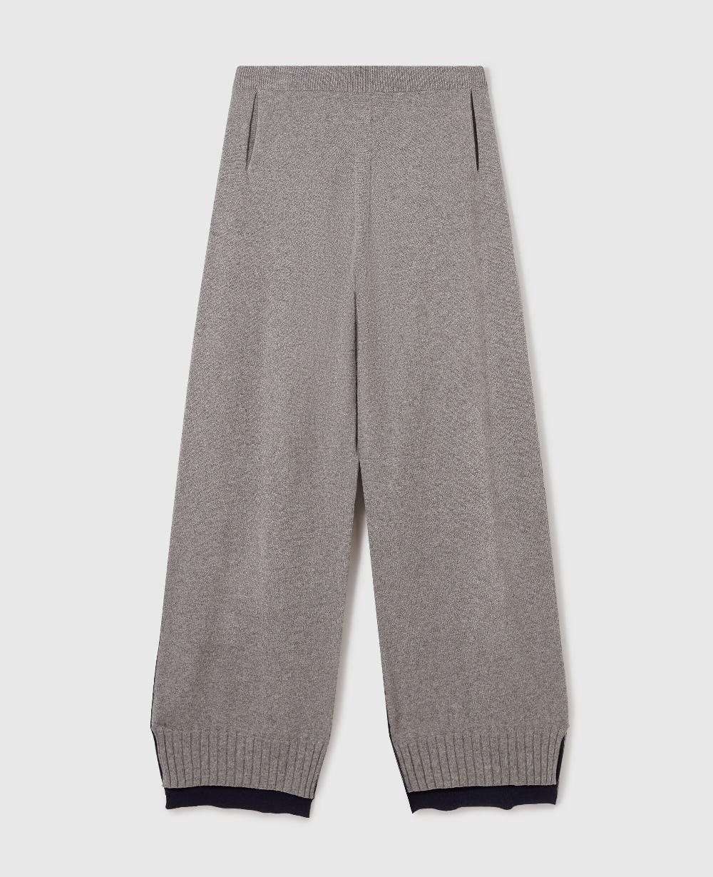 stella Wide-Leg Contrast Panel Trousers