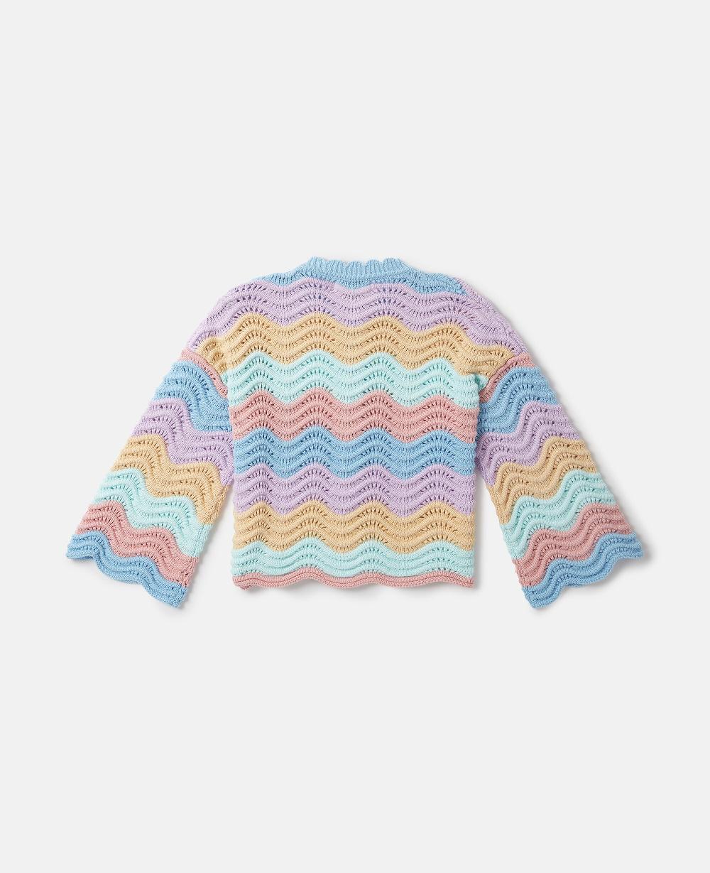 Stella Zig-Zag Crocheted Cardigan