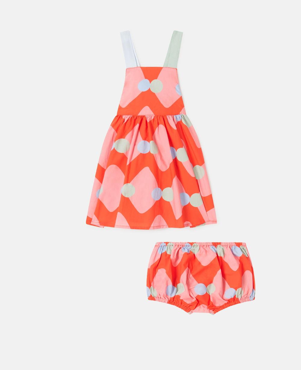 Stella Zig-Zag Print Dress And Bloomer Set