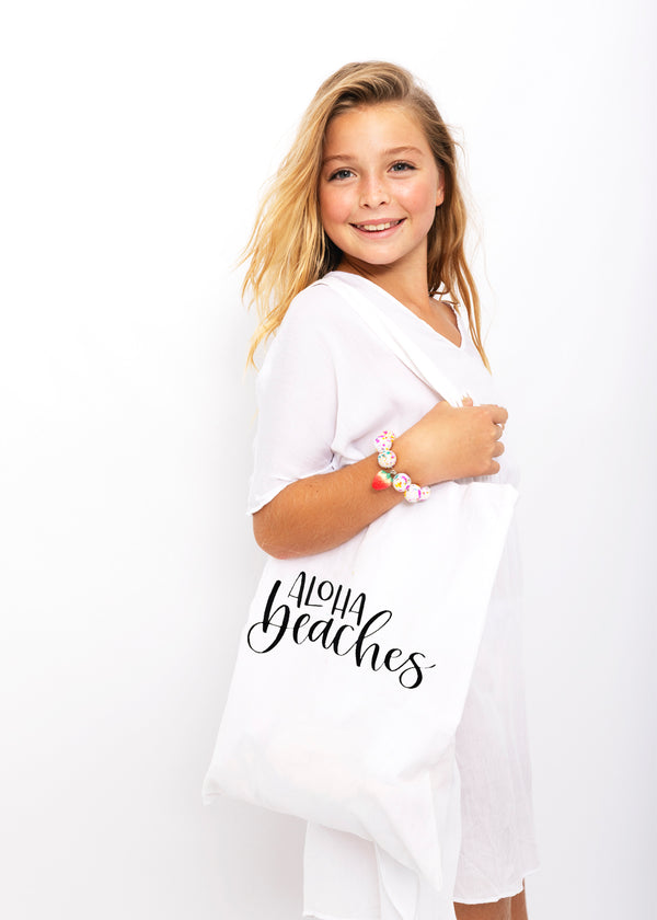 Stella Cove Aloha Beaches White Bag