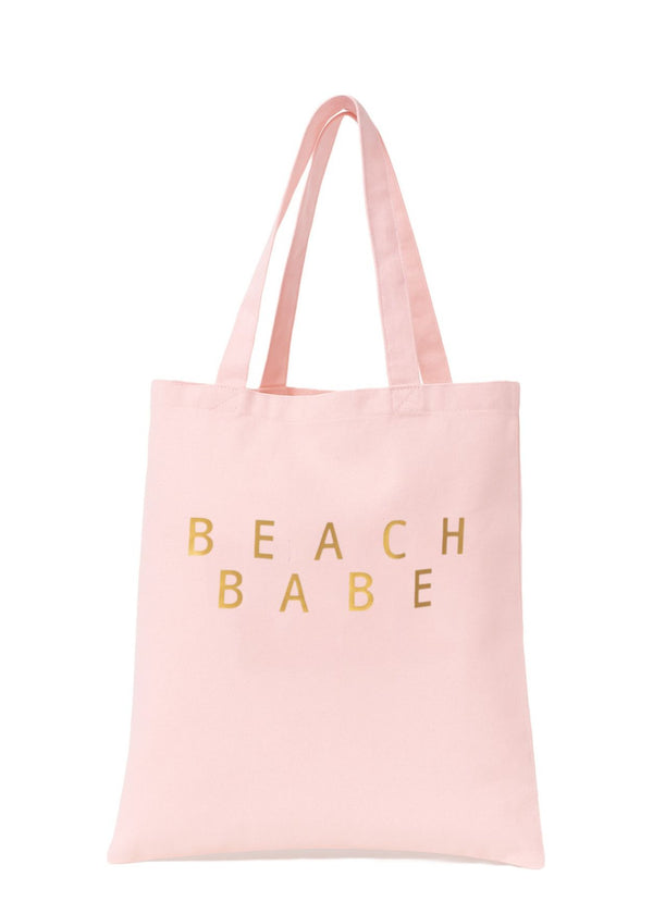 stella cove Beach Babe Gold in Pink Beach Bag