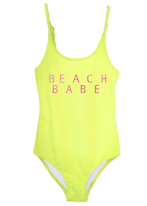 Stella Cove Beach Babe Neon Yellow Swimsuit