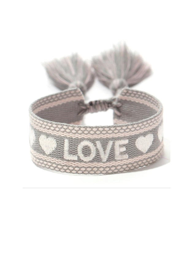 stella cove Beach Bracelet Love in Grey