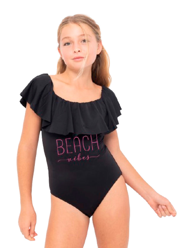 Stella Cove Beach Vibes Black Swimsuit