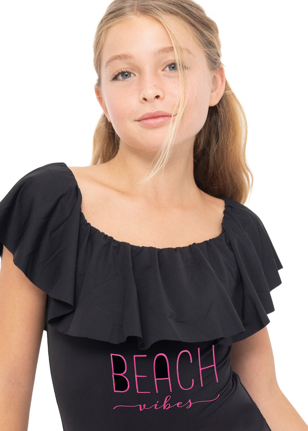 Stella Cove Beach Vibes Black Swimsuit