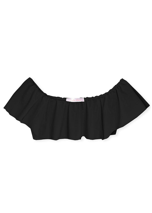 stella cove Black Ruffle Bikini Top