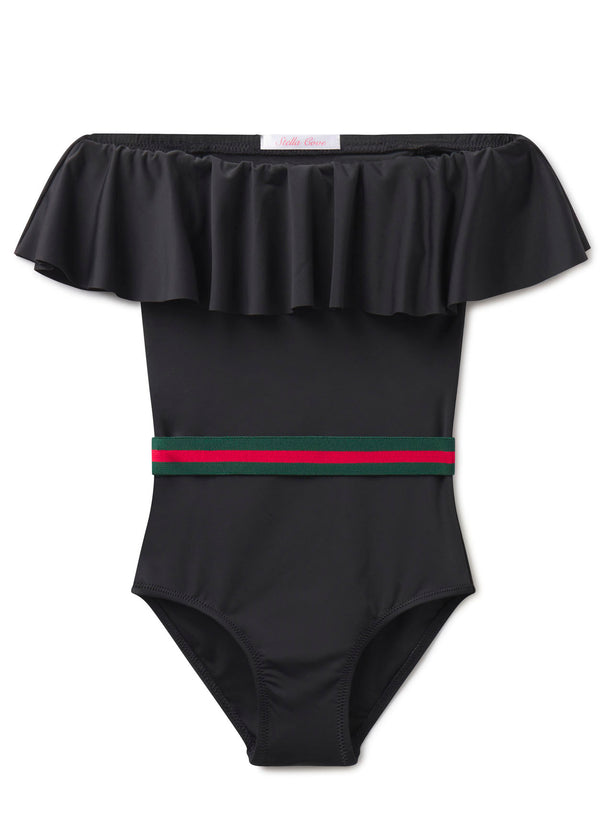 Stella Cove Black Swimsuit With Belt