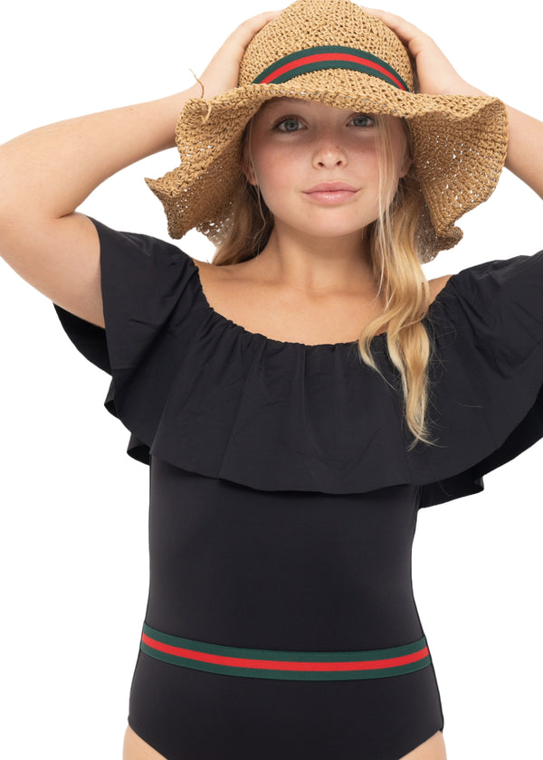 Stella Cove Black Swimsuit With Belt