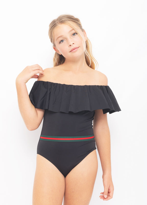 Stella Cove Black Swimsuit With Belt