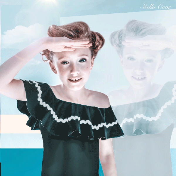 Stella Cove Black Swimsuit With Ric Rac