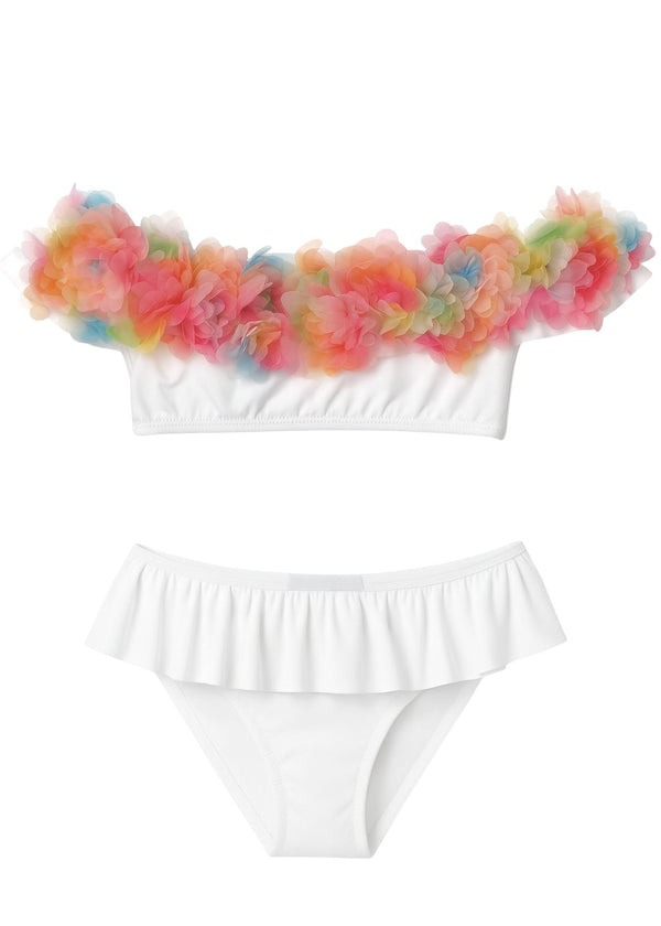 stella cove Bloom White Bikini