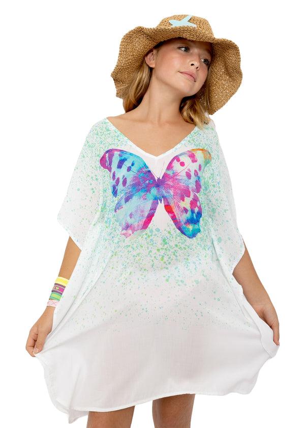stella cove Butterfly Mint Splash Cover Up