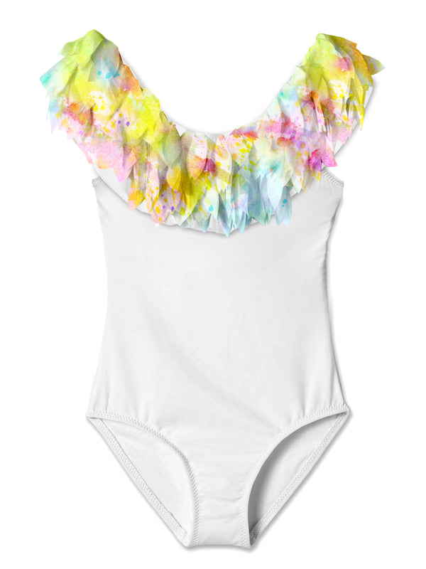 stella cove Citrus Petals Swimsuit for Girls