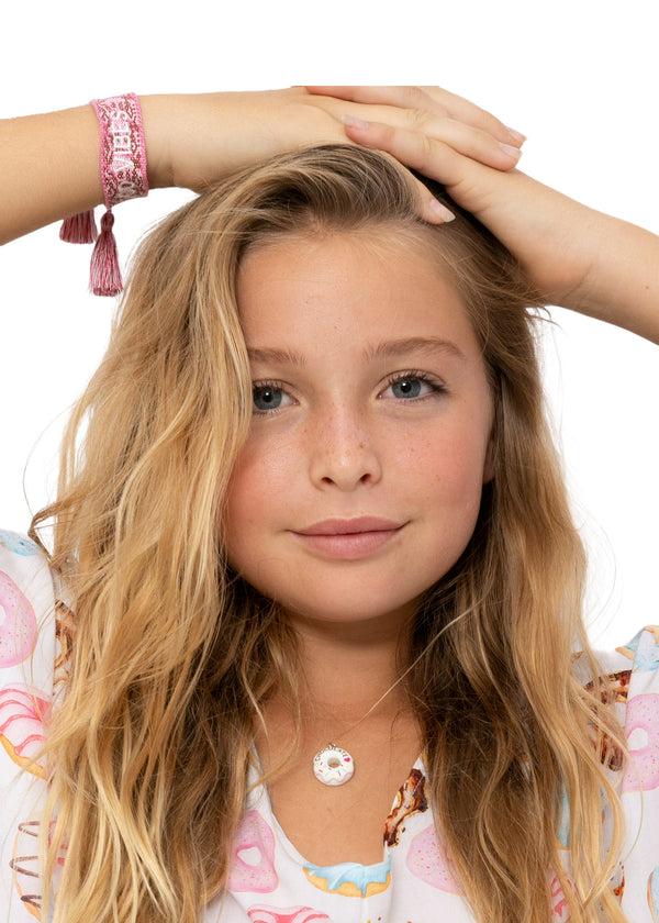 Stella Cove Donut Charm Necklace