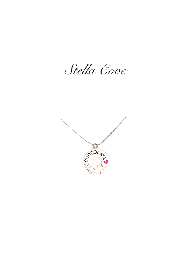 Stella Cove Donut Charm Necklace