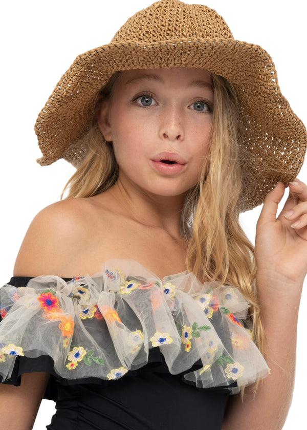 Stella Cove Floral Bathing Suit For Girls