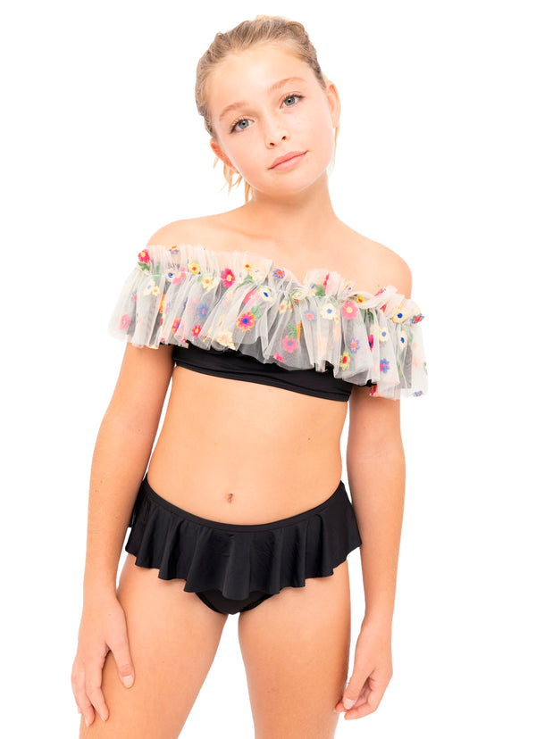 Stella Cove Floral Tulle Bikini