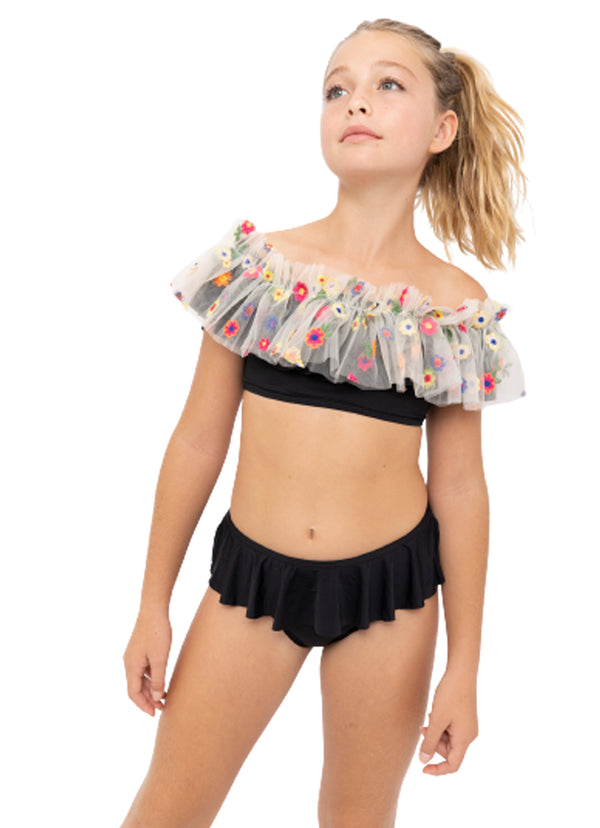 Stella Cove Floral Tulle Bikini