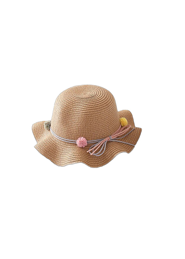 stella cove Flower Pom Pom Beach Hat