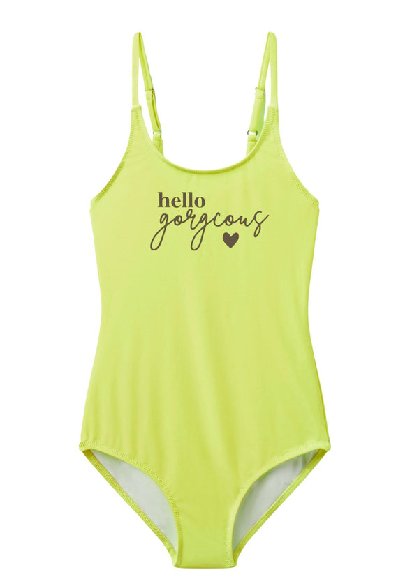 stella cove Hello Gorgeous Neon Yellow Swimsuit
